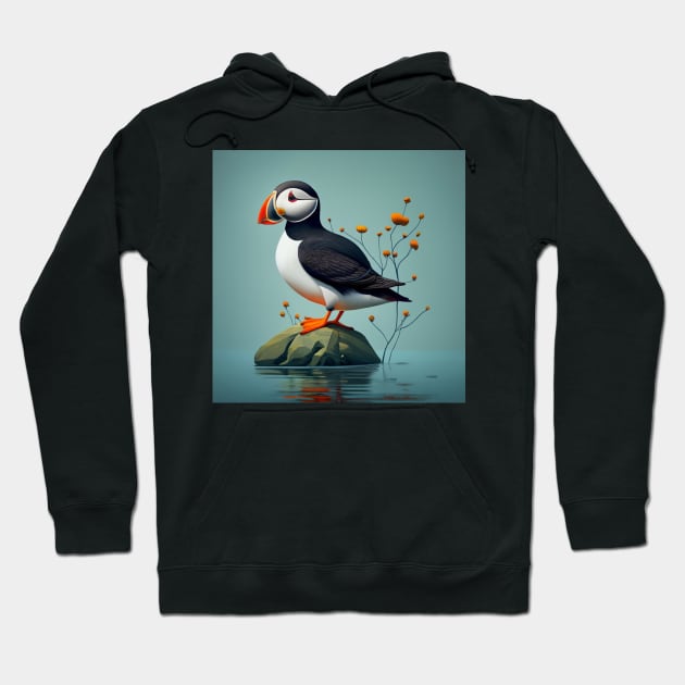 Puffin Hoodie by JimDeFazioPhotography